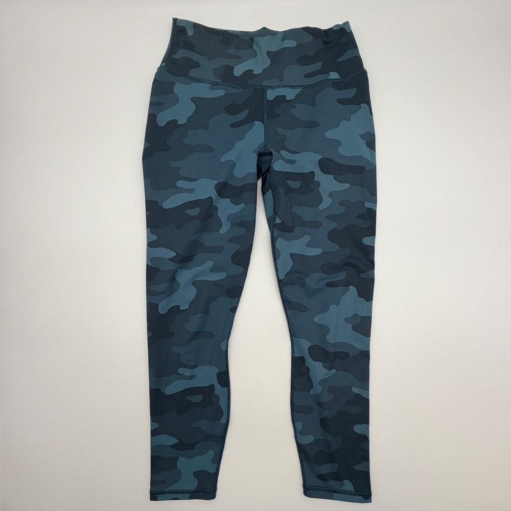 Fabletics PowerHold Camo Leggings Womens‎ High Waisted Athletic Workout Pants XS